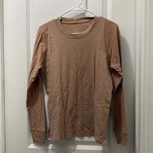 Lunya Blue Long Sleeve Tee NWOT